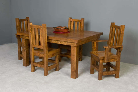 Image of Viking Log Barnwood Farm Table Non-Stock - Vip Game Room