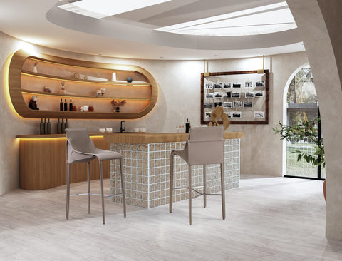 Image of Whiteline Emory Barstool BS1881P-GRY - Vip Game Room