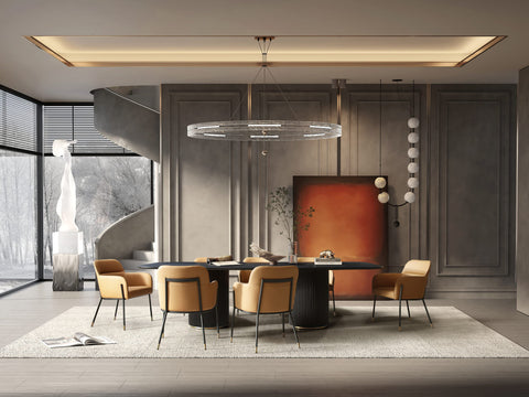 Image of Whiteline Heidi Dining Table DT1842-BLK - Vip Game Room