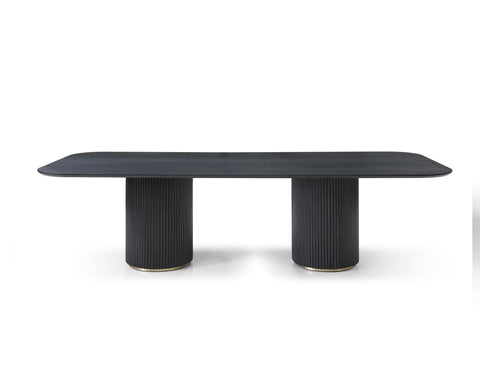 Image of Whiteline Heidi Dining Table DT1842-BLK - Vip Game Room