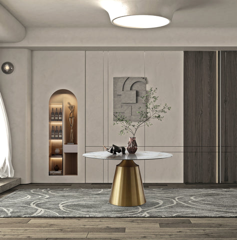 Image of Whiteline Charlotte Dining Table DT1831-WHT - Vip Game Room