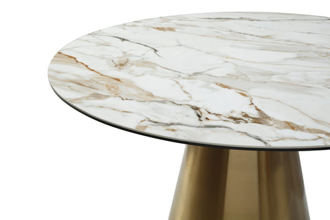 Image of Whiteline Charlotte Dining Table DT1831-WHT - Vip Game Room