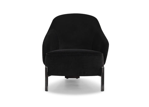 Image of Whiteline Favori Accent Armchair CH1840-BLK - Vip Game Room