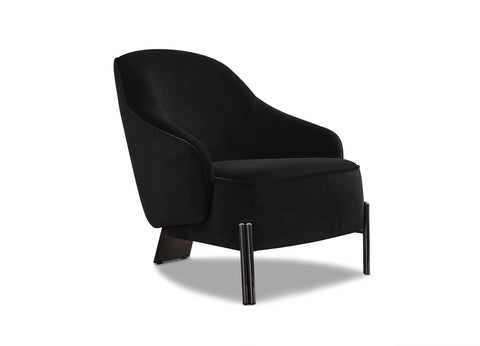 Image of Whiteline Favori Accent Armchair CH1840-BLK - Vip Game Room