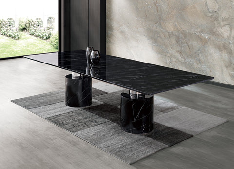 Image of Whiteline Geneva Large Dining Table 180" DT1640XL - Vip Game Room