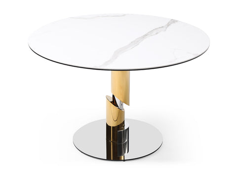 Image of Whiteline Gloria Dining Table DT1935-WHT - Vip Game Room