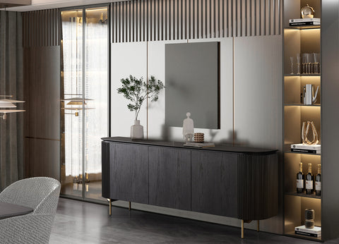 Image of Whiteline Heidi Buffet SB1842-BLK - Vip Game Room