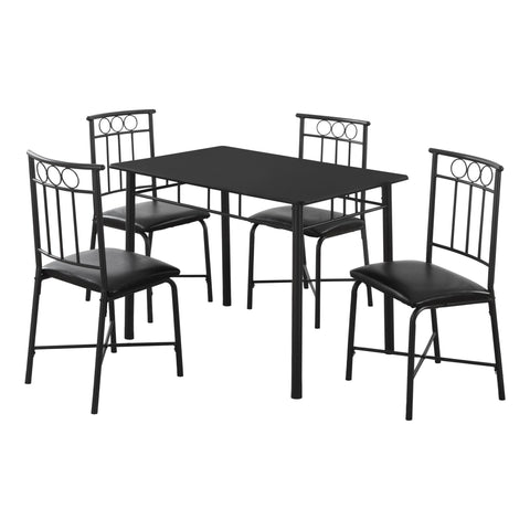 Image of Monarch Specialties Dining Table Set, 5pcs Set, Small, 40" I 1018 - Vip Game Room