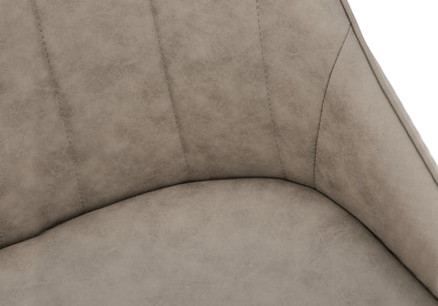 Image of Monarch Specialties Dining Chair, Set Of 2, Brown Fabric, Black Metal I 1188 - Vip Game Room