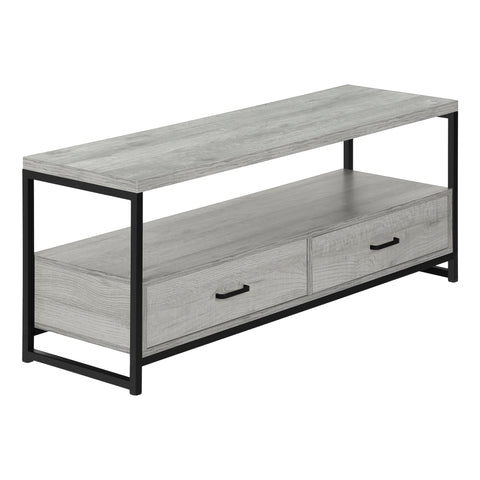 Image of Monarch Specialties Tv Stand, 48 Inch, Grey Laminate I 2871 - Vip Game Room