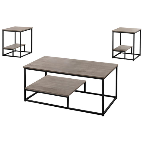 Image of Monarch Specialties Table Set, 3pcs Set Contemporary, Modern - Vip Game Room