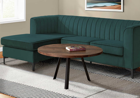 Image of Monarch Specialties Coffee Table 36"dia, Brown Laminate I 7814 - Vip Game Room