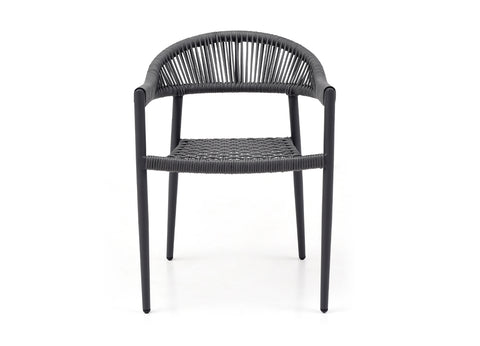 Image of Whiteline Leyla Outdoor Dining Armchair DAC1677-GRY - Vip Game Room