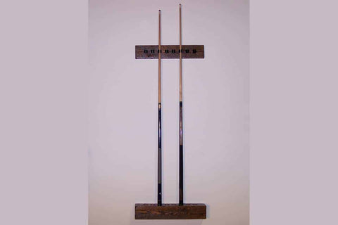 Image of Viking Log Barnwood Wall 2 Piece Cue Rack 4"H x 20"W x 4"D - Vip Game Room