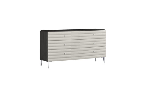 Image of Whiteline Pino Dresser DR1752-DGRY/LGRY - Vip Game Room