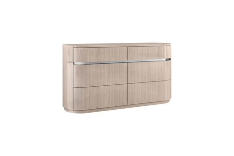 Image of Whiteline Waves Dresser DR1753-BEI - Vip Game Room