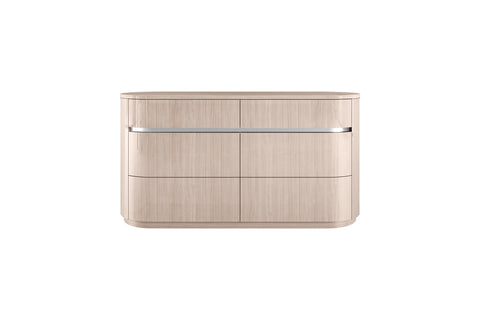 Image of Whiteline Waves Dresser DR1753-BEI - Vip Game Room
