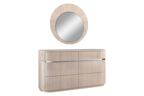 Image of Whiteline Waves Dresser DR1753-BEI - Vip Game Room