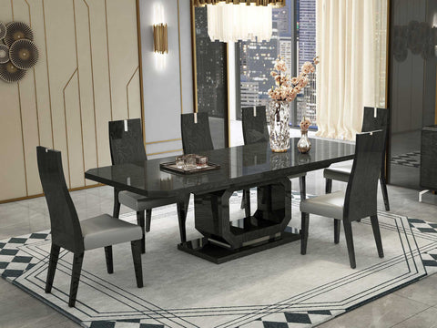 Image of Whiteline Los Angeles Extendable Dining Table DT1619-GRY - Vip Game Room
