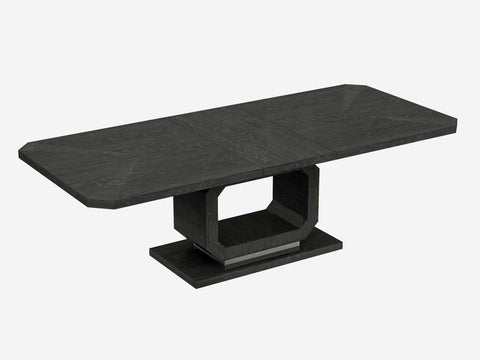 Image of Whiteline Los Angeles Extendable Dining Table DT1619-GRY - Vip Game Room