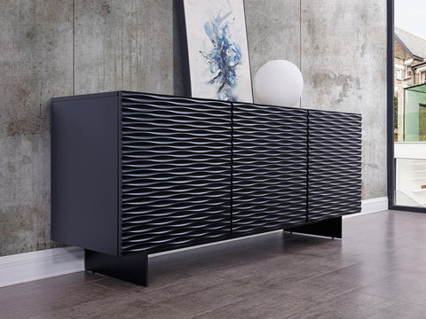 Image of Whiteline Vanessa Buffet SB1425-BLK - Vip Game Room