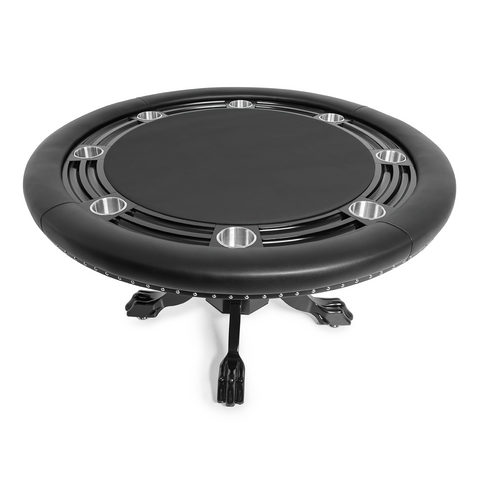 Image of BBO Nighthawk 55" Round Poker Table w/ Chip Tray - Vip Game Room