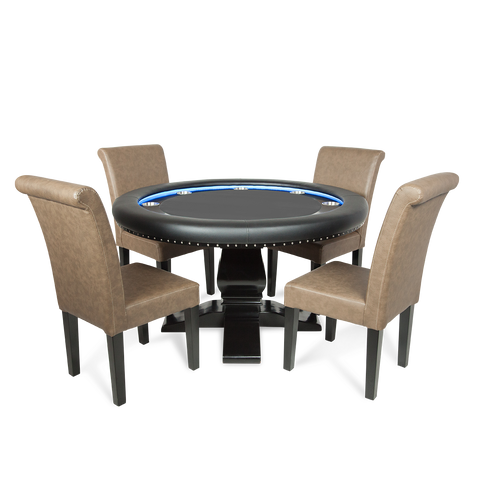 Image of BBO Ginza LED Round Poker Table - Vip Game Room