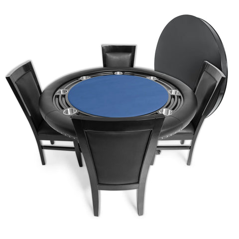 Image of BBO Nighthawk Poker Table w/ Round Dining Top - Vip Game Room