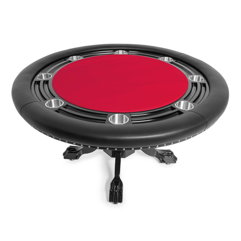 Image of BBO Nighthawk 55" Round Poker Table w/ Chip Tray - Vip Game Room