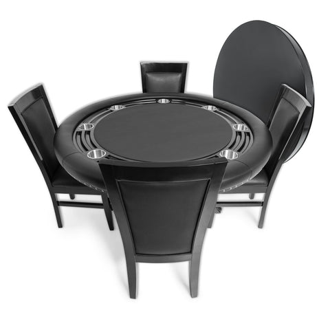 Image of BBO Nighthawk Poker Table w/ Round Dining Top - Vip Game Room