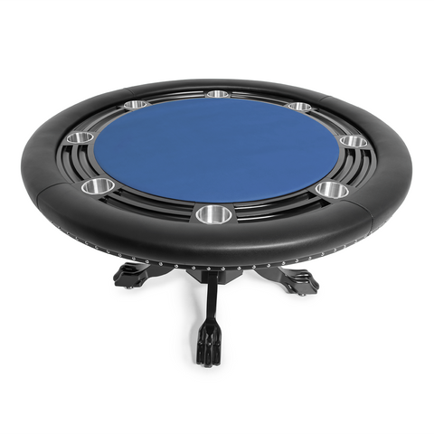 Image of BBO Nighthawk 55" Round Poker Table w/ Chip Tray - Vip Game Room