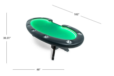 Image of BBO Lumen HD LED Poker Table - Vip Game Room