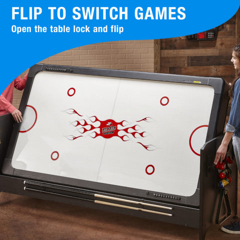 Image of Fat Cat Original 3-in-1 7' Pockey Multi-Game Table Blue - Vip Game Room