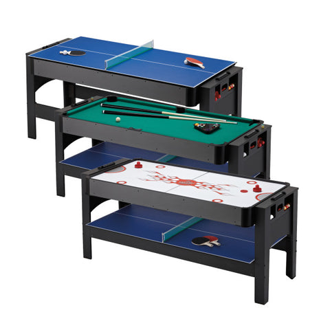 Image of Fat Cat 3-in-1 6' Flip Multi-Game Table - Vip Game Room