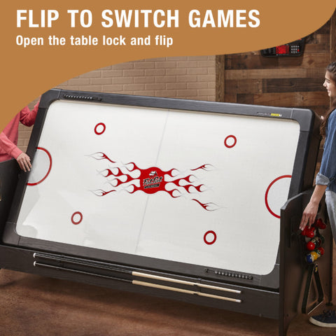 Image of Fat Cat Original 3-in-1 7' Pockey Multi-Game Table Tan - Vip Game Room