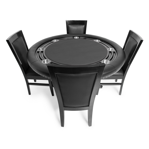 Image of BBO Nighthawk 55" Round Poker Table w/ Chip Tray - Vip Game Room