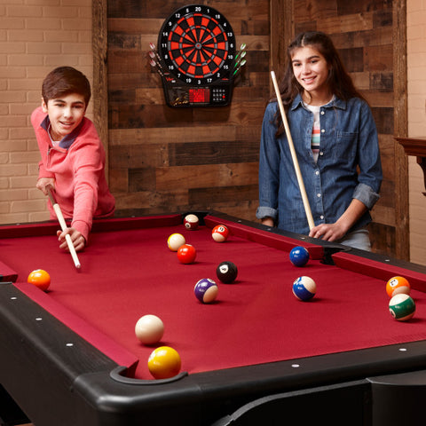 Image of Fat Cat Original 3-in-1 7' Pockey Multi-Game Table Red - Vip Game Room