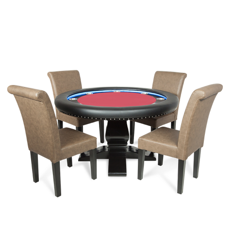 Image of BBO Ginza LED Round Poker Table - Vip Game Room
