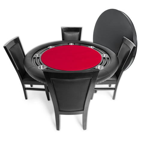 Image of BBO Nighthawk Poker Table w/ Round Dining Top - Vip Game Room