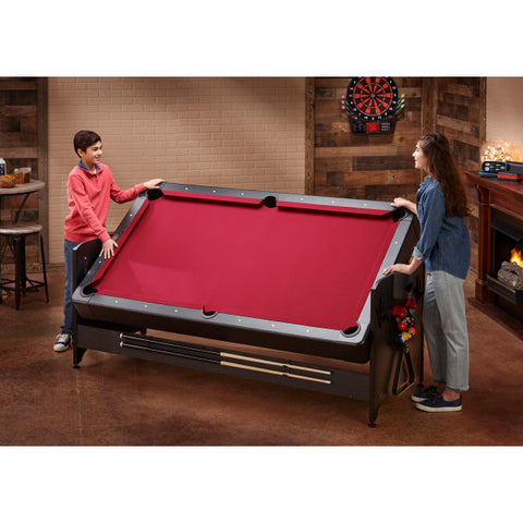 Image of Fat Cat Original 3-in-1 7' Pockey Multi-Game Table Red - Vip Game Room