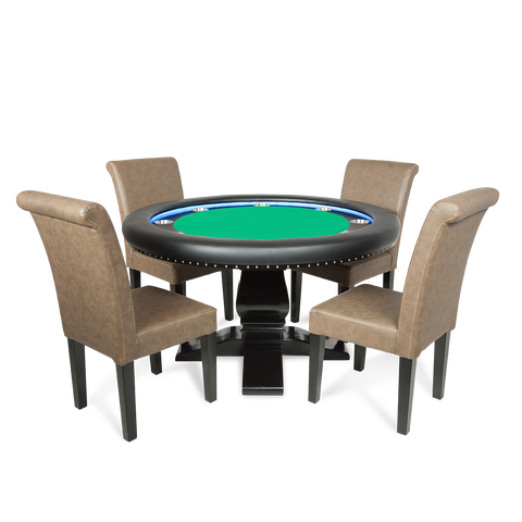 Image of BBO Ginza LED Round Poker Table - Vip Game Room