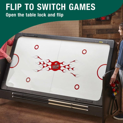 Image of Fat Cat Original 3-in-1 7' Pockey Multi-Game Table Green - Vip Game Room