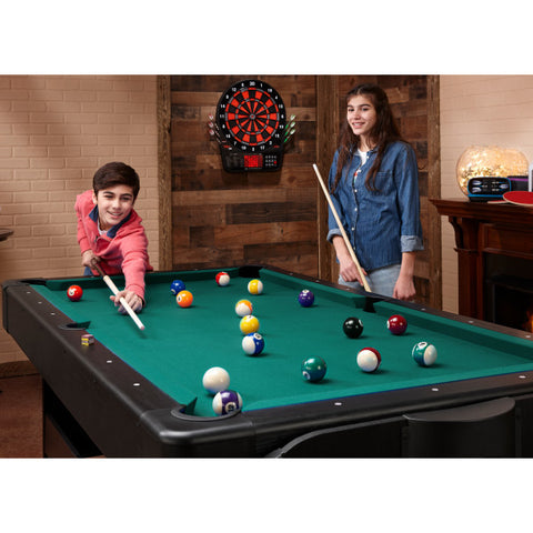 Image of Fat Cat Original 3-in-1 7' Pockey Multi-Game Table Green - Vip Game Room