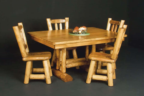 Image of Viking Log - Log Trestle Table Non-stock