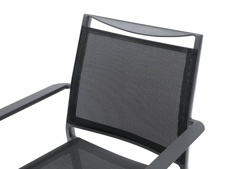 Image of Whiteline Aloha Outdoor Dining Armchair DAC1566-GRY