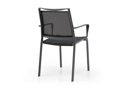 Whiteline Aloha Outdoor Dining Armchair DAC1566-GRY