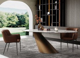 Whiteline Alondra Dining Table DT1931-BRZ - Vip Game Room