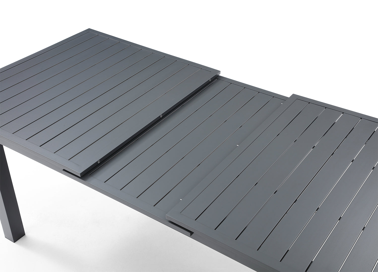 Whiteline Alum Outdoor Extendable Dining Table DT1567-GRY - Vip Game Room