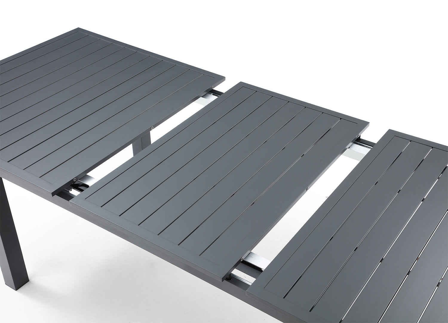 Whiteline Alum Outdoor Extendable Dining Table DT1567-GRY - Vip Game Room