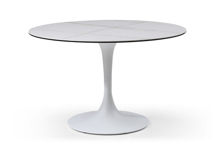 Whiteline Amarosa Dining Table White DT1719-WHT